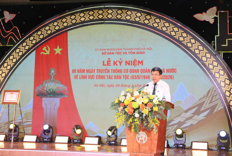 Sở Dân tộc và Tôn giáo thành phố Hà Nội đón nhận Bằng khen của Thủ tướng Chính phủ- Ảnh 3.