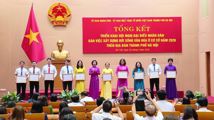 Hà Nội tổng kết Hội nghị đại biểu Nhân dân xây dựng đời sống văn hóa cơ sở năm 2026- Ảnh 4.