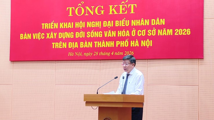 Hà Nội tổng kết Hội nghị đại biểu Nhân dân xây dựng đời sống văn hóa cơ sở năm 2026- Ảnh 3.