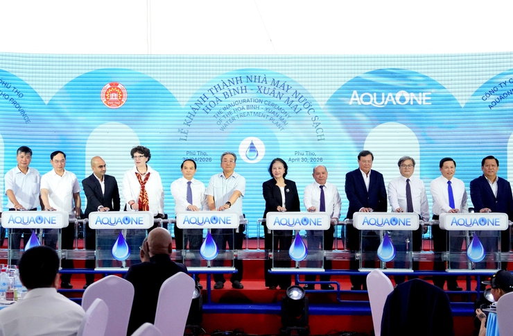 Khánh thành Nhà máy nước sạch Hòa Bình - Xuân Mai- Ảnh 1.