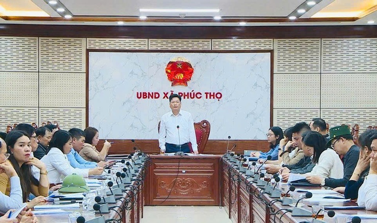 Phúc Thọ đẩy mạnh chuyển đổi số từ đợt cao điểm "90 ngày đêm"- Ảnh 1.