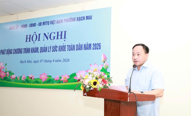 Phường Bạch Mai phát động Chương trình khám, quản lý sức khỏe toàn dân- Ảnh 3.