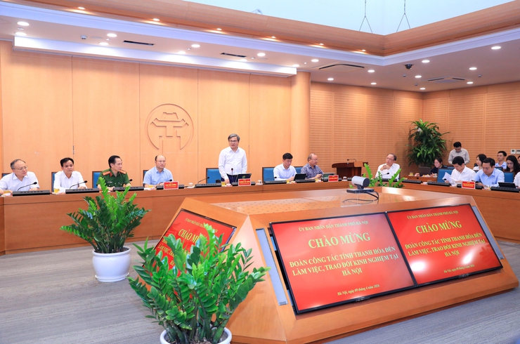 Hà Nội - Thanh Hóa tăng cường hợp tác, chia sẻ kinh nghiệm chuyển đổi số và đổi mới sáng tạo- Ảnh 1.