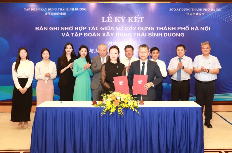 Ký kết Biên bản ghi nhớ hợp tác giữa Sở Xây dựng Hà Nội và Tập đoàn Xây dựng Thái Bình Dương- Ảnh 3.