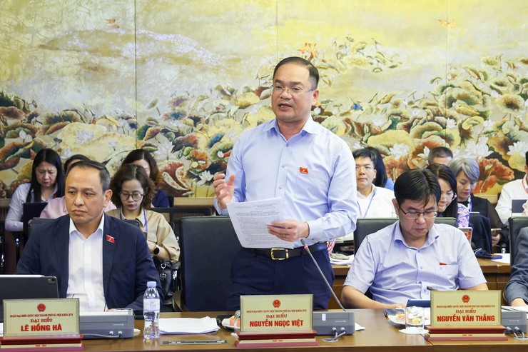 Đoàn đại biểu Quốc hội thành phố Hà Nội đóng góp ý kiến vào dự án Luật Hộ tịch (sửa đổi)- Ảnh 2.