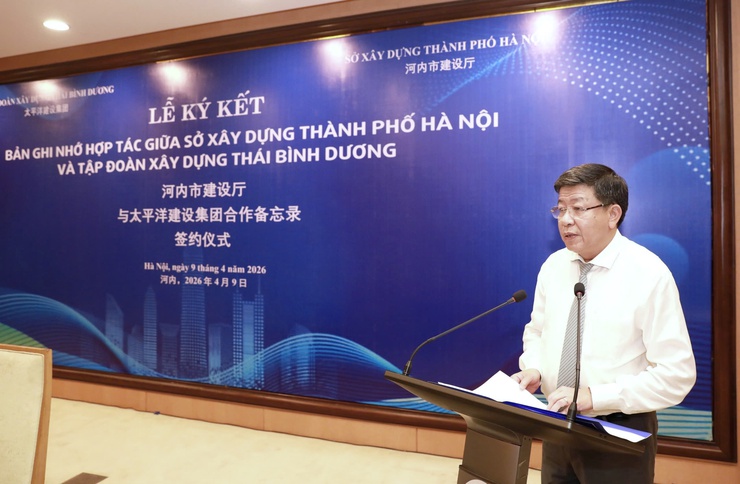 Ký kết Biên bản ghi nhớ hợp tác giữa Sở Xây dựng Hà Nội và Tập đoàn Xây dựng Thái Bình Dương- Ảnh 2.