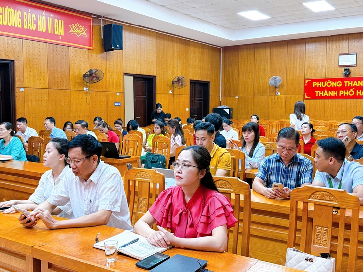 Thanh Liệt: Tập huấn sử dụng không gian làm việc số “HanoiWork” cho cán bộ, công chức, viên chức- Ảnh 2.