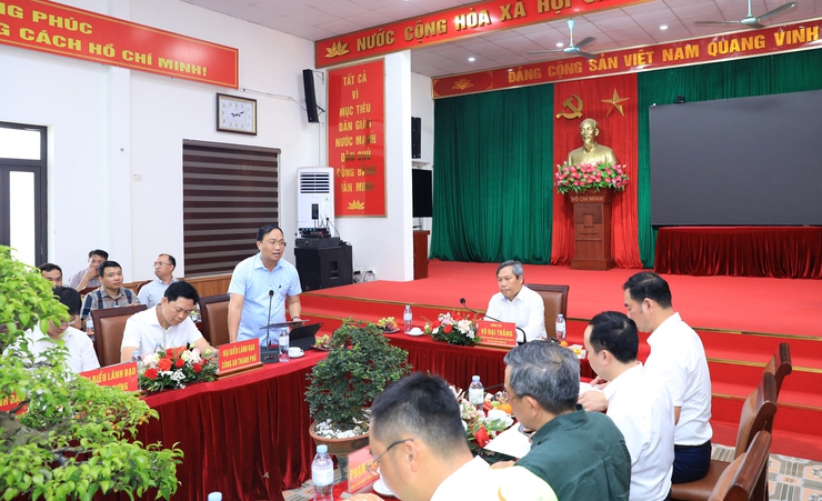 Chủ tịch Hà Nội Vũ Đại Thắng kiểm tra tiến độ Dự án Khu đô thị thể thao Olympic- Ảnh 9.