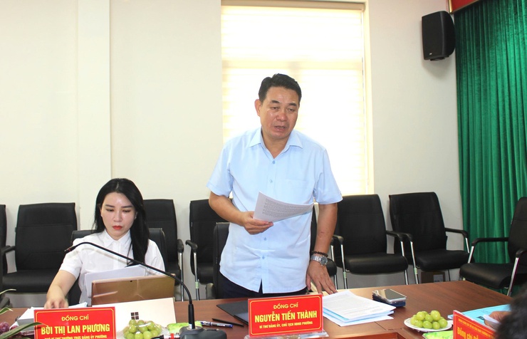 Đoàn giám sát số 03 của Ban Thường vụ Thành ủy làm việc với phường Xuân Đỉnh- Ảnh 1.