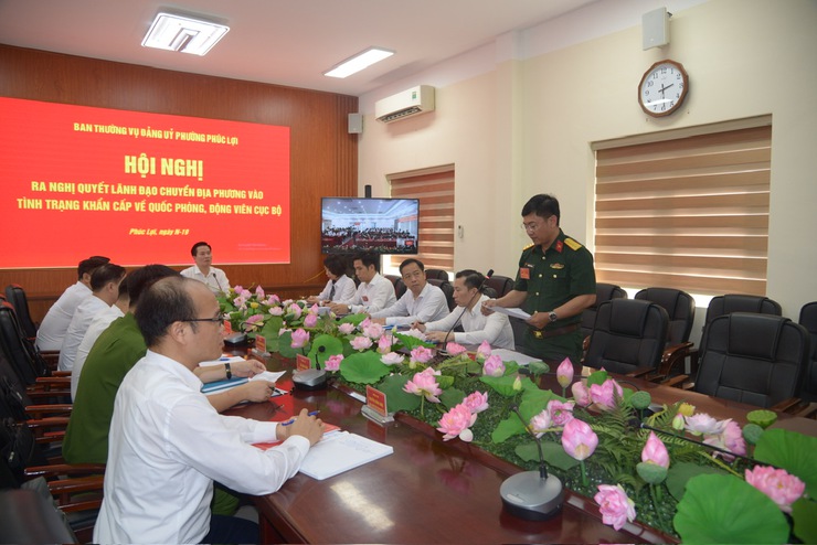 Phường Phúc Lợi hoàn thành tốt nhiệm vụ diễn tập tác chiến trong khu vực phòng thủ năm 2026- Ảnh 1.