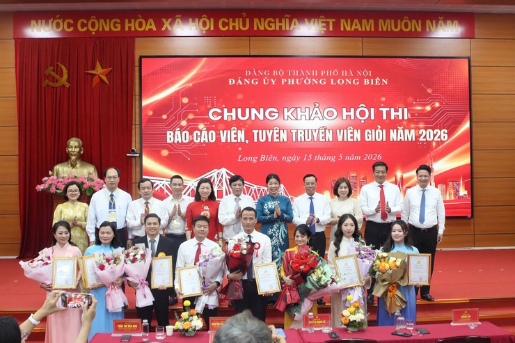 Phường Long Biên tổ chức thành công Hội thi Báo cáo viên, tuyên truyền viên giỏi năm 2026- Ảnh 8.