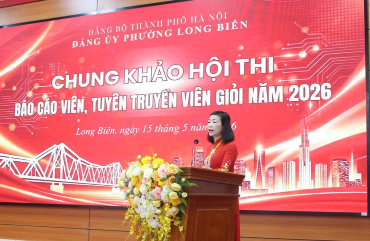 Phường Long Biên tổ chức thành công Hội thi Báo cáo viên, tuyên truyền viên giỏi năm 2026- Ảnh 2.