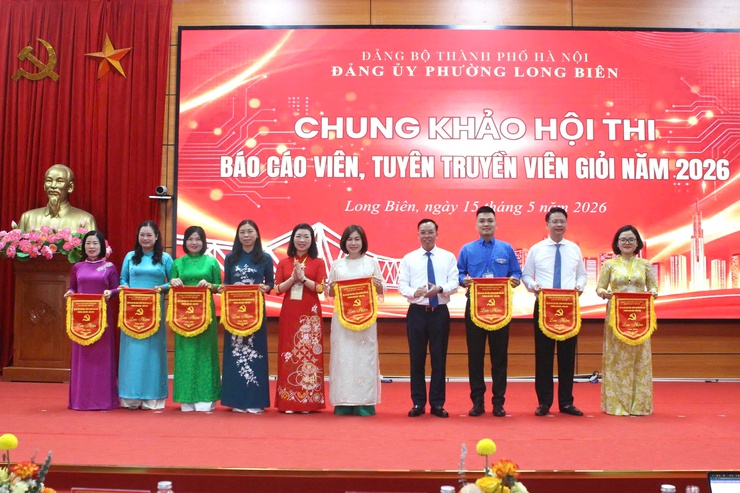 Phường Long Biên tổ chức thành công Hội thi Báo cáo viên, tuyên truyền viên giỏi năm 2026- Ảnh 1.