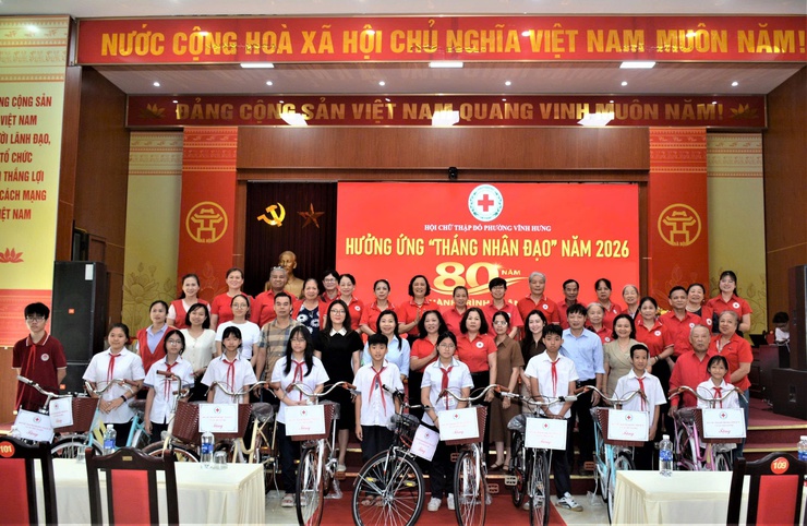 Hội Chữ thập đỏ phường Vĩnh Hưng hưởng ứng Tháng nhân đạo năm 2026- Ảnh 4.