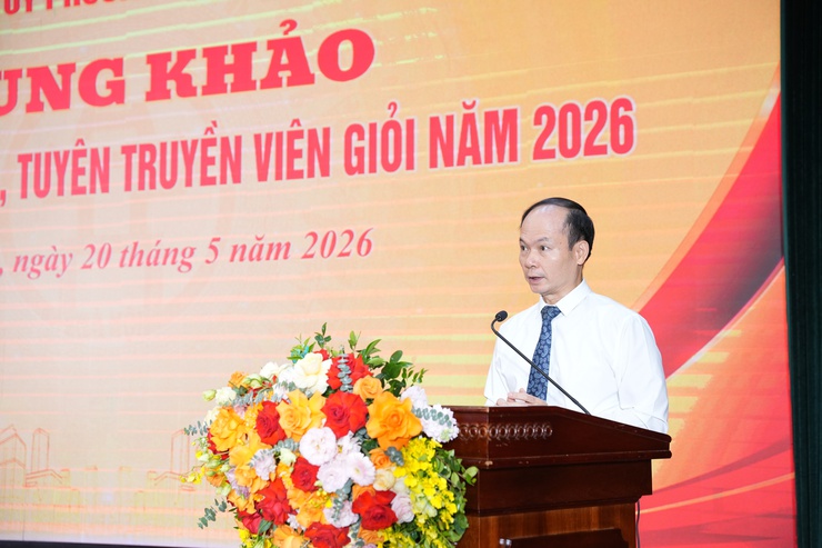 Phường Việt Hưng tổ chức thành công Chung khảo Hội thi Báo cáo viên, tuyên truyền viên giỏi năm 2026- Ảnh 2.