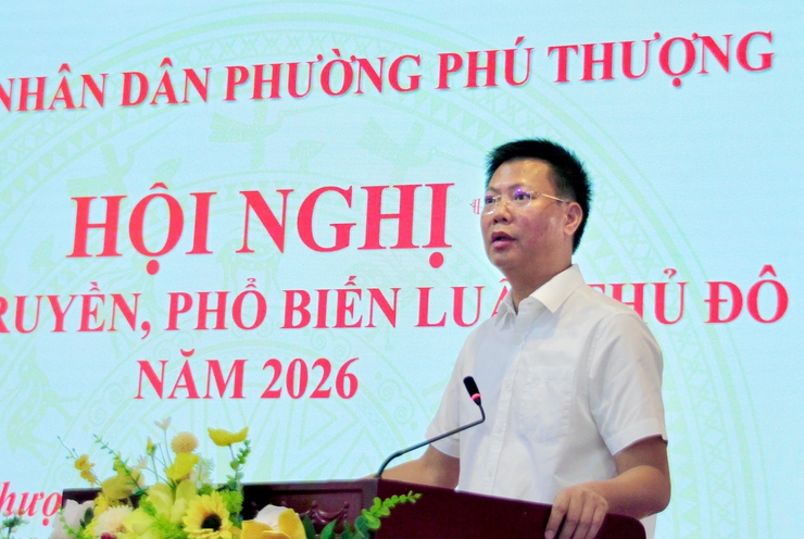 Phường Phú Thượng chủ động phổ biến Luật Thủ đô năm 2026 ngay từ cơ sở- Ảnh 1.