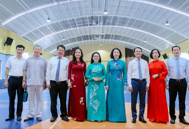 Khánh thành, gắn biển công trình Trường THCS Giảng Võ 2 định hướng chất lượng cao- Ảnh 5.