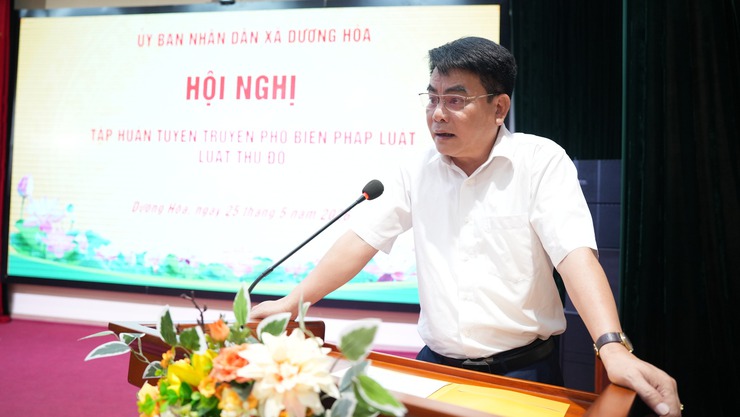 Xã Dương Hòa: Tập huấn tuyên truyền, phổ biến Luật Thủ đô năm 2026- Ảnh 3.