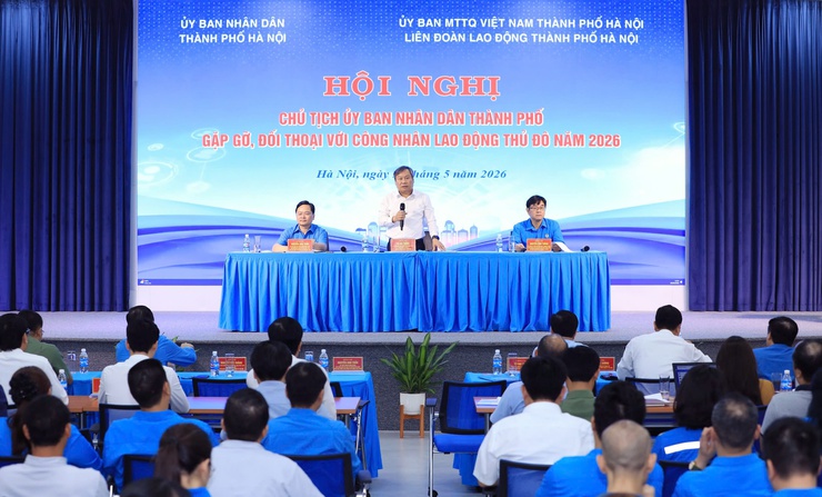 Chủ tịch Hà Nội Vũ Đại Thắng: Xây dựng chính quyền phục vụ, chăm lo tốt hơn cho người lao động- Ảnh 1.