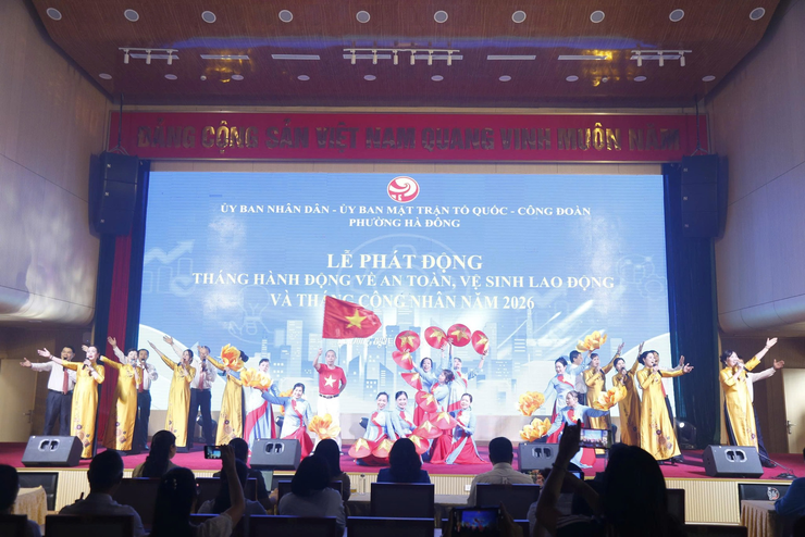 Phường Hà Đông phát động Tháng An toàn, vệ sinh lao động và Tháng Công nhân năm 2026- Ảnh 1.