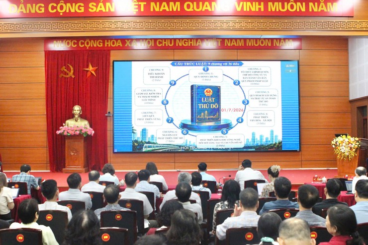 Chủ tịch UBND Thành phố Vũ Đại Thắng: Khẩn trương đưa Luật Thủ đô năm 2026 vào cuộc sống- Ảnh 5.