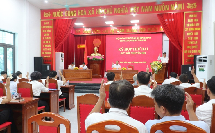 HĐND xã Bình Minh tổ chức kỳ họp thứ hai thông qua 4 Nghị quyết quan trọng- Ảnh 2.