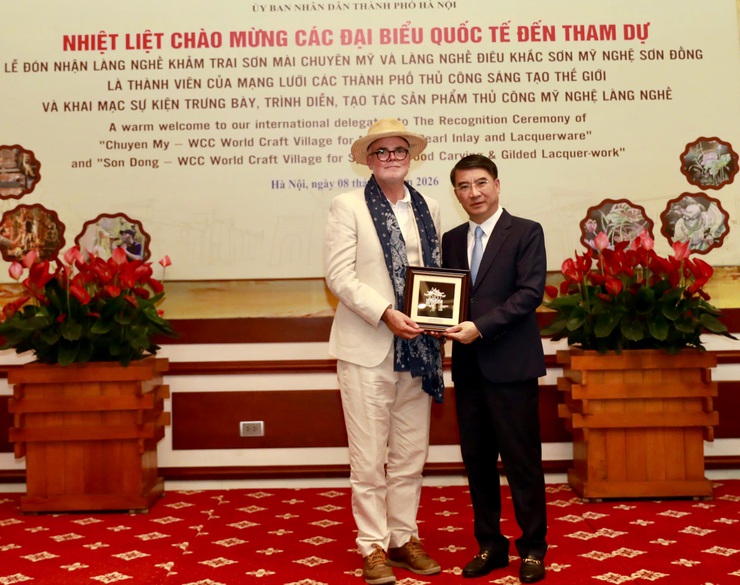 Hà Nội đón đoàn đại biểu quốc tế dự lễ vinh danh hai làng nghề thủ công sáng tạo thế giới- Ảnh 2.