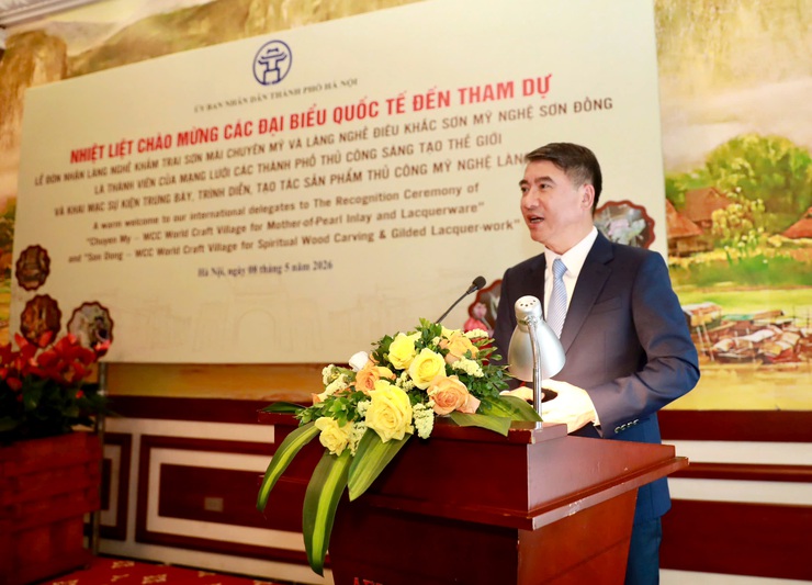 Hà Nội đón đoàn đại biểu quốc tế dự lễ vinh danh hai làng nghề thủ công sáng tạo thế giới- Ảnh 1.