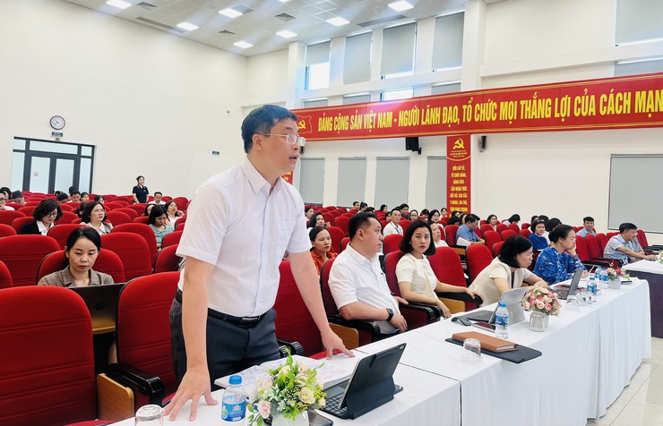Phường Tây Tựu tổ chức Hội nghị tập huấn đào tạo, hướng dẫn trực tiếp sử dụng phân hệ đánh giá OKR/KPI trên hệ thống HanoiWork- Ảnh 2.