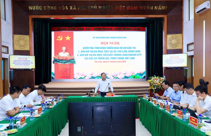 Chủ tịch Hà Nội Vũ Đại Thắng yêu cầu đẩy nhanh tiến độ 2 dự án khu đô thị đa mục tiêu- Ảnh 8.