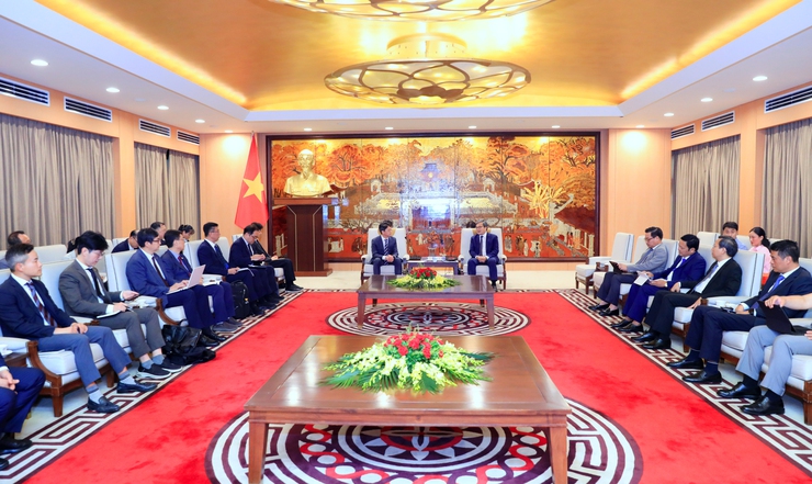 Phó Chủ tịch UBND Thành phố Trương Việt Dũng tiếp Thứ trưởng thứ hai Bộ Đất đai, Hạ tầng và Giao thông Hàn Quốc- Ảnh 1.