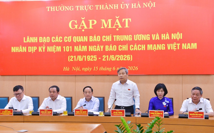 Hà Nội gặp mặt Lãnh đạo, Tổng biên tập các cơ quan báo chí nhân dịp 21/6- Ảnh 3.