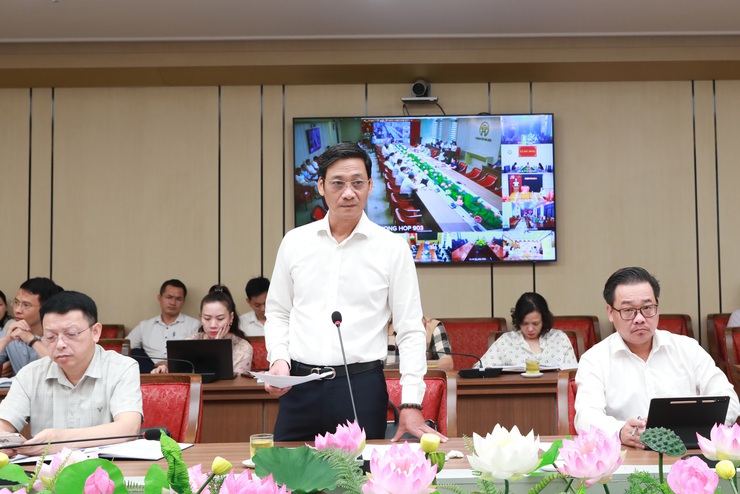 Giao ban tiến độ triển khai công tác giải phóng mặt bằng các dự án trọng điểm trên địa bàn Thành phố- Ảnh 2.