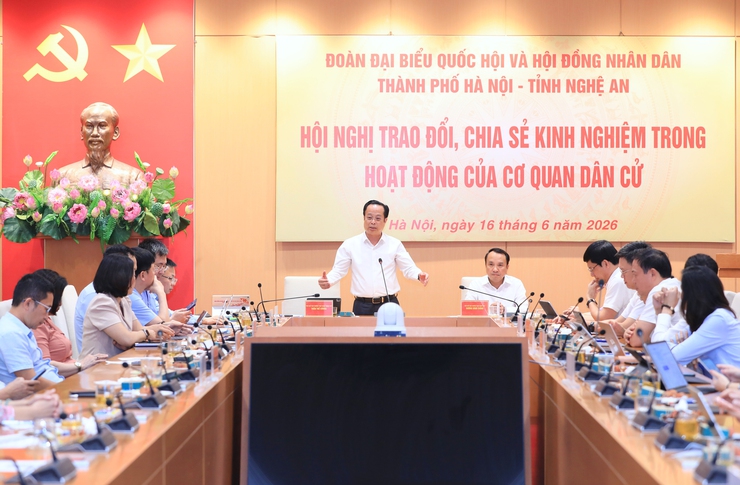 HĐND thành phố Hà Nội và HĐND tỉnh Nghệ An chia sẻ kinh nghiệm trong hoạt động của cơ quan dân cử- Ảnh 1.