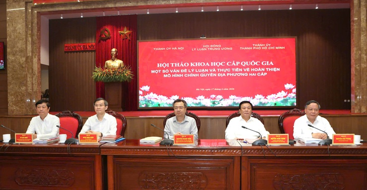 Hội thảo khoa học cấp Quốc gia: "Một số vấn đề lý luận và thực tiễn về hoàn thiện mô hình chính quyền địa phương hai cấp"- Ảnh 1.