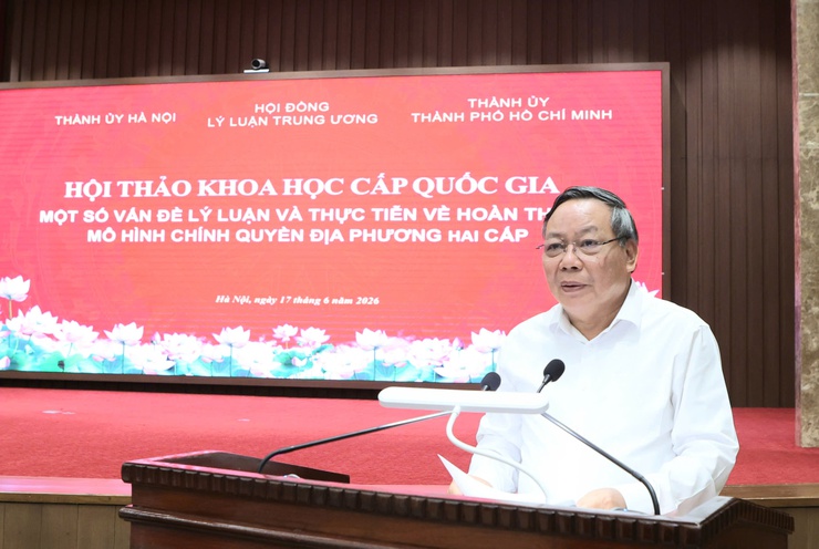 Hội thảo khoa học cấp Quốc gia: "Một số vấn đề lý luận và thực tiễn về hoàn thiện mô hình chính quyền địa phương hai cấp"- Ảnh 2.