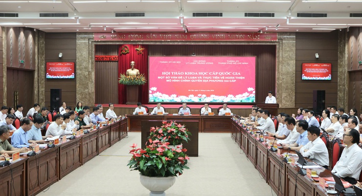 Hội thảo khoa học cấp Quốc gia: "Một số vấn đề lý luận và thực tiễn về hoàn thiện mô hình chính quyền địa phương hai cấp"- Ảnh 3.