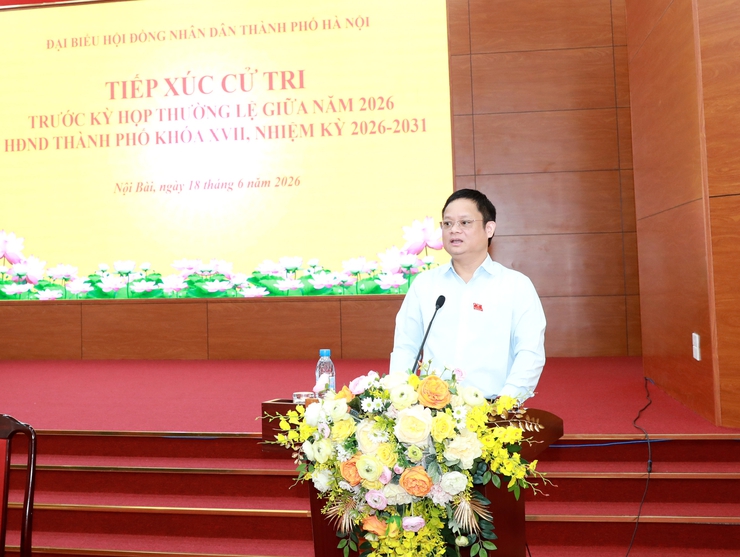 Phó Chủ tịch UBND Thành phố Bùi Duy Cường tiếp xúc cử tri đơn vị bầu cử số 31- Ảnh 2.