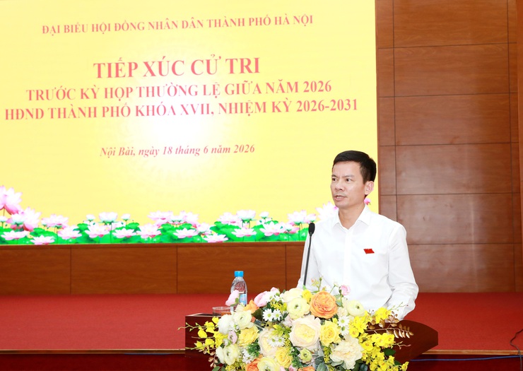 Phó Chủ tịch UBND Thành phố Bùi Duy Cường tiếp xúc cử tri đơn vị bầu cử số 31- Ảnh 6.