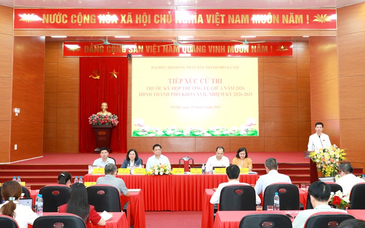 Phó Chủ tịch UBND Thành phố Bùi Duy Cường tiếp xúc cử tri đơn vị bầu cử số 31- Ảnh 1.