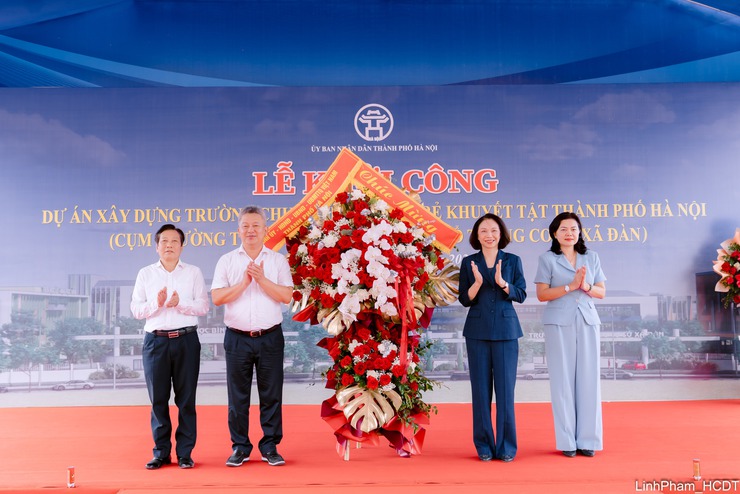 Khởi công xây dựng Trường chuyên biệt cho trẻ khuyết tật thành phố Hà Nội- Ảnh 3.