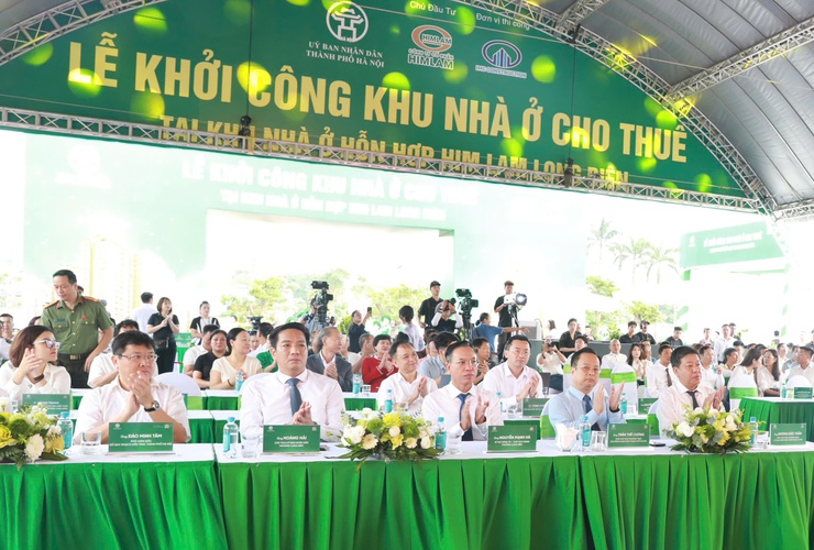 Khởi công Khu nhà ở cho thuê 2000 căn tại Him Lam Long Biên- Ảnh 2. Khởi công Khu nhà ở cho thuê 2000 căn tại Him Lam Long Biên- Ảnh 2.