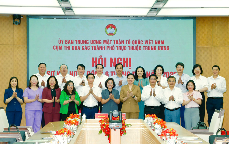 Cụm thi đua các thành phố trực thuộc Trung ương sơ kết công tác Mặt trận 6 tháng đầu năm 2026- Ảnh 3.