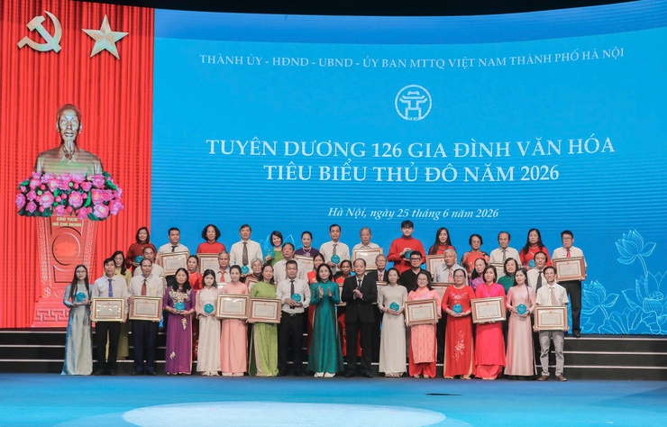 Tuyên dương 126 gia đình văn hóa tiêu biểu Thủ đô năm 2026- Ảnh 5.