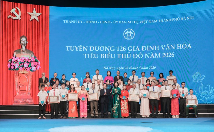 Tuyên dương 126 gia đình văn hóa tiêu biểu Thủ đô năm 2026- Ảnh 6.