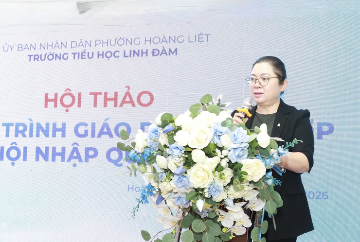 Phường Hoàng Liệt: Hội thảo triển khai Chương trình giáo dục tích hợp theo định hướng hội nhập quốc tế- Ảnh 3.