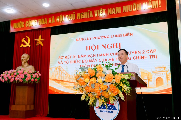 Long Biên sơ kết 01 năm vận hành chính quyền địa phương hai cấp, khẳng định hiệu quả mô hình mới- Ảnh 4.