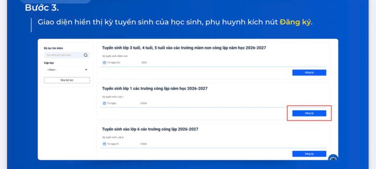Xã Hoài Đức vận hành thử nghiệm hệ thống đăng ký tuyển sinh trực tuyến đầu cấp năm học 2026 – 2027- Ảnh 4.