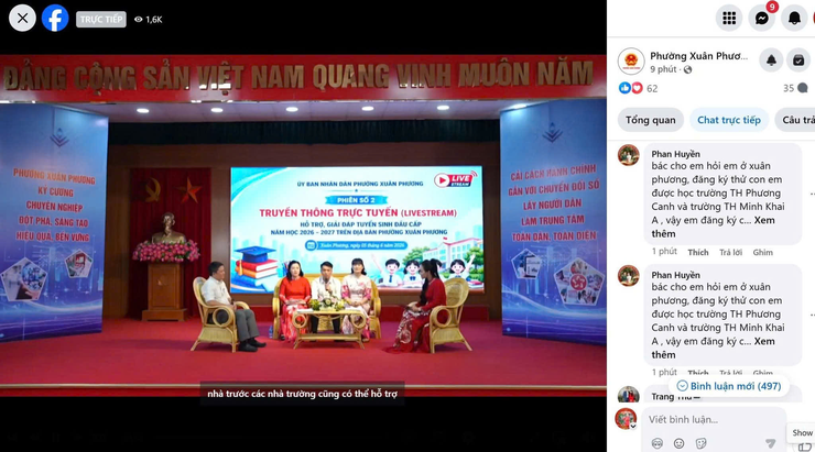 Phường Xuân Phương: Thành công từ mô hình “Truyền  thông phát trực tuyến (livestream) hỗ trợ giải đáp thủ tục hành chính”- Ảnh 3.