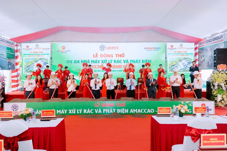 Hà Nội động thổ Nhà máy xử lý rác và phát điện AMACCAO - Thành Công- Ảnh 5.
